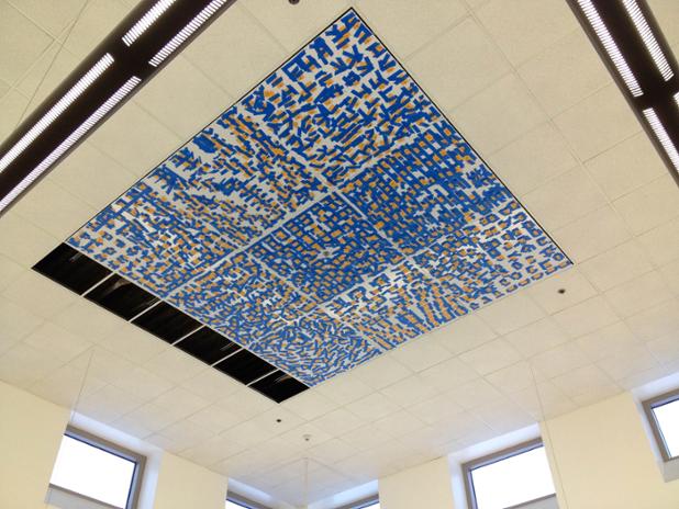 All panels are up - now I only need to hang  2304 acrylic strips