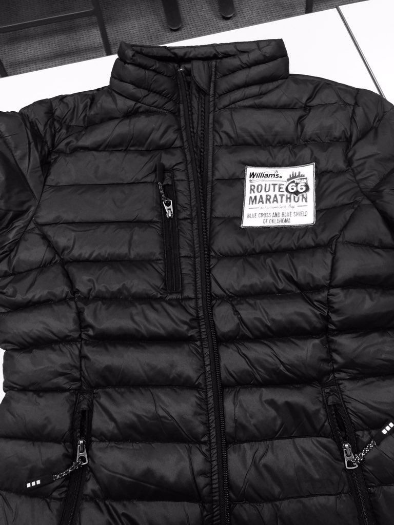 PR_Resolute's tweet photo. Jackets are in! Getting pumped for @route66marathon weekend!! https://t.co/hmqB6KMcoF