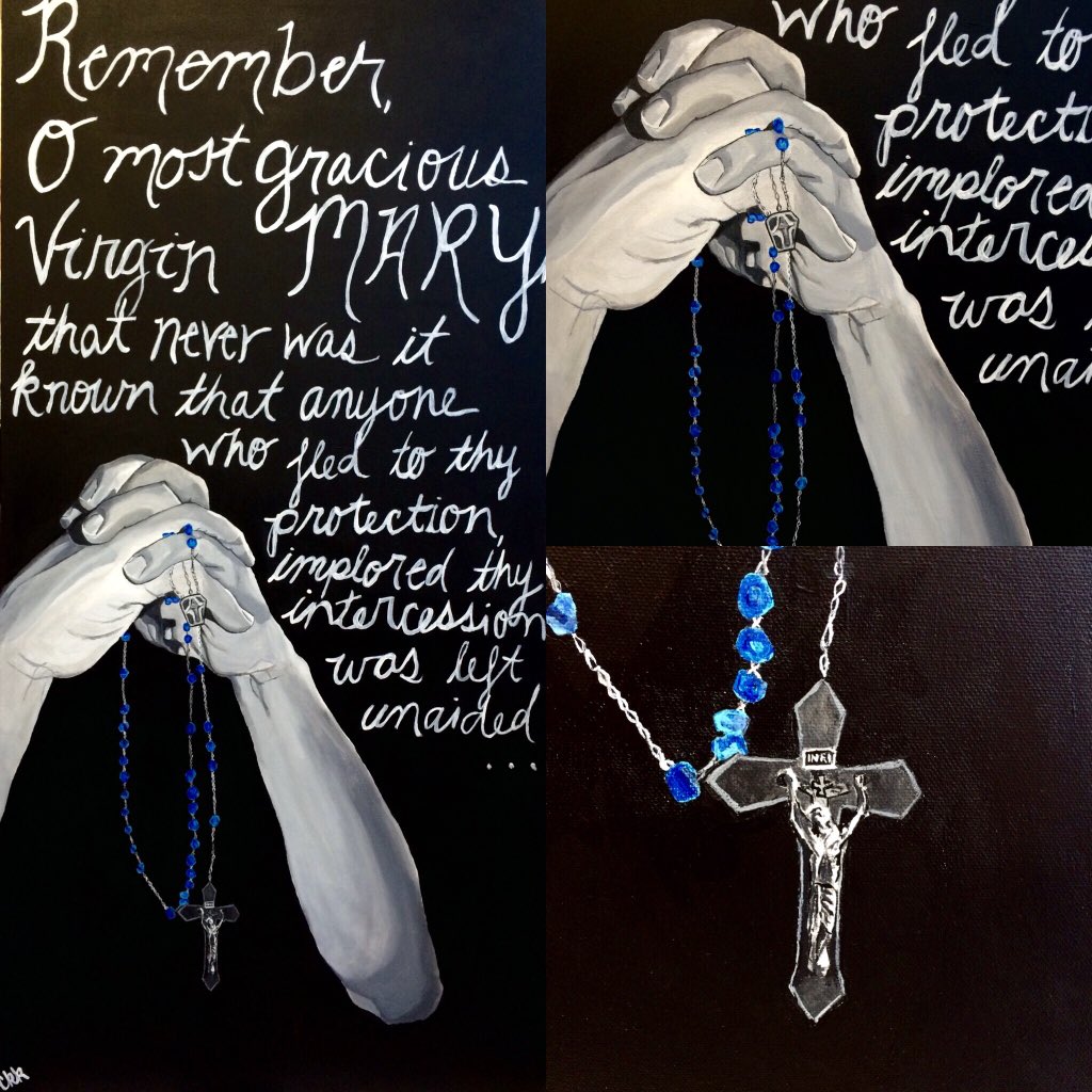 ArtistCatholic's tweet photo. Mama Mary these are for you💙 https://t.co/BeiKcPcGpx