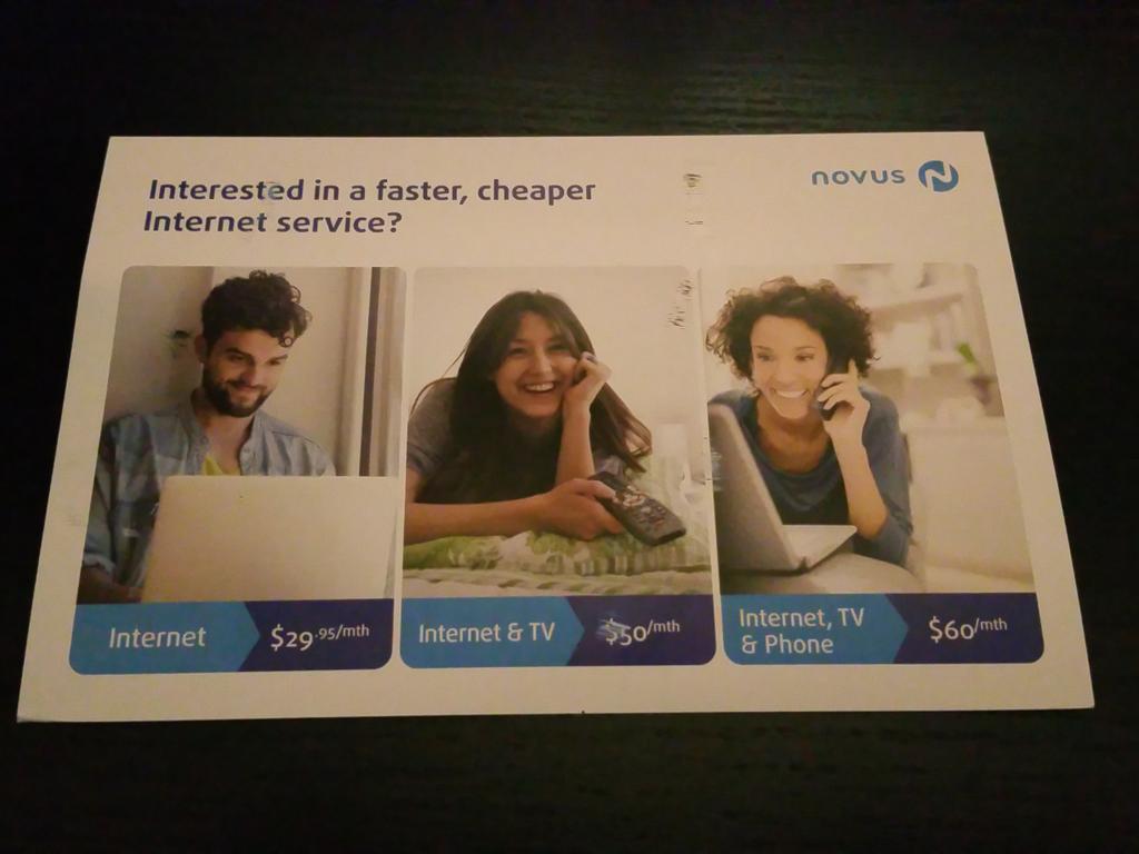 JonnyWong16's tweet photo. @Novusnow Why do you keep sending us postcards when you're not even available in our building? https://t.co/bgG5kzdXxr