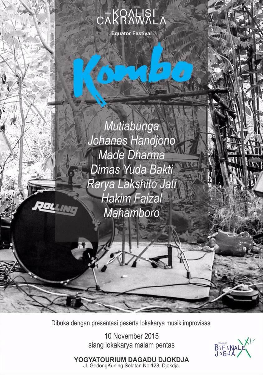 Malam ini Kombo di Yogyatourium Dagadu. Baca pengantarnya di laman FB Kombo. facebook.com/komboimprovisa…