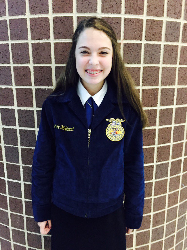 WeatherfordFFA's tweet photo. 1st in District Greenhand Creed: Jade H. @WHS_CTE  @Whs9Ag  @MauneyAG https://t.co/9jTMWNDqz7