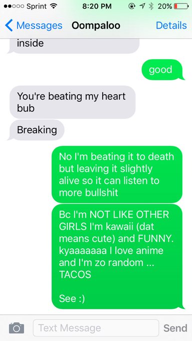 He's so done with my bullshit but I'm not stopping. 😂 https://t.co/KDcT8gWexw<a href="/tag/rt"class="tags"><span>#rt</span></a>