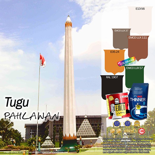 Simak warna-warni nasionalisme pertempuran Surabaya di ow.ly/Uk5r5 #emcolux #kayu #besi #surabaya#paint