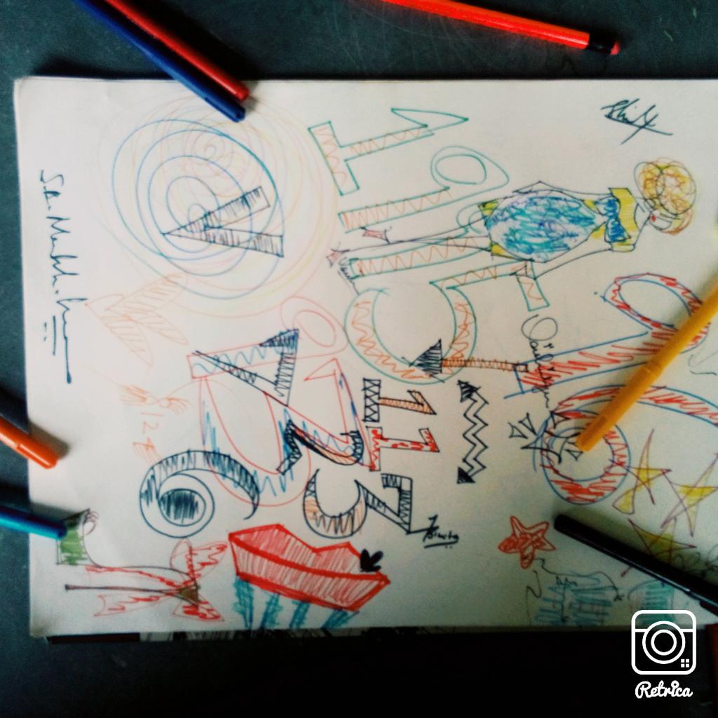 vaishnaviyer6's tweet photo. Doodling my way through!! <3 
#doodle #ArtsDayTO #ColorRush #sketchnote #boredchronicles https://t.co/UbJxm7KH1z