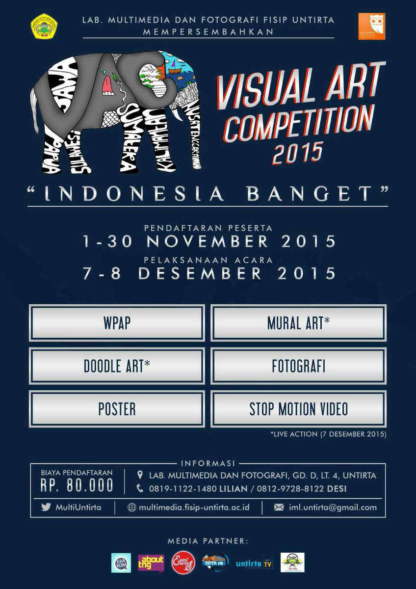 VISUAL ART COMPETITION 2015 | INDONESIA BANGET | Reg: 1-30/11 | <a href="/MultiUntirta/">Mulmed & Fotografi</a> abouttng.com/visual-art-com… #eventTNG