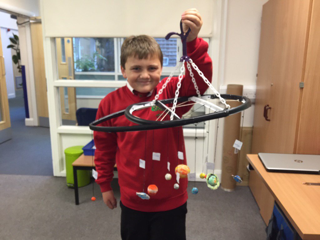 Luke is 'out of this world' with this amazing homework!