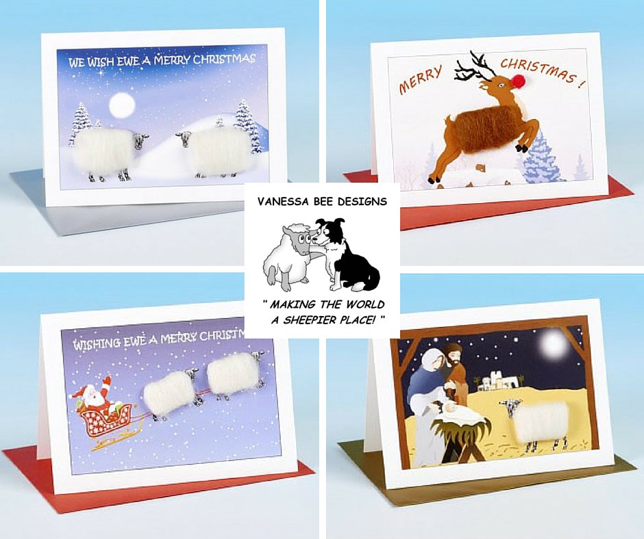 vanessabeedes's tweet photo. View our full range of original Christmas cards: https://t.co/DQ3WTxMBCS #sheep #Christmascards #wool https://t.co/pi3OnpLXXl