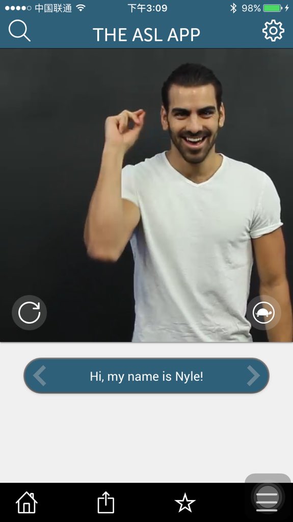 zhaonely's tweet photo. I downloaded a new app # #TheASLapp start and @NyleDiMarco learn a new language! https://t.co/h5CluIXb4J
