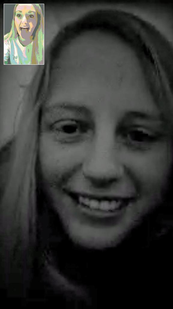 wirzy16's tweet photo. Skyping with the bestie @aditeman36 โค #weirdcolors #missyou https://t.co/urgwlH5g3N