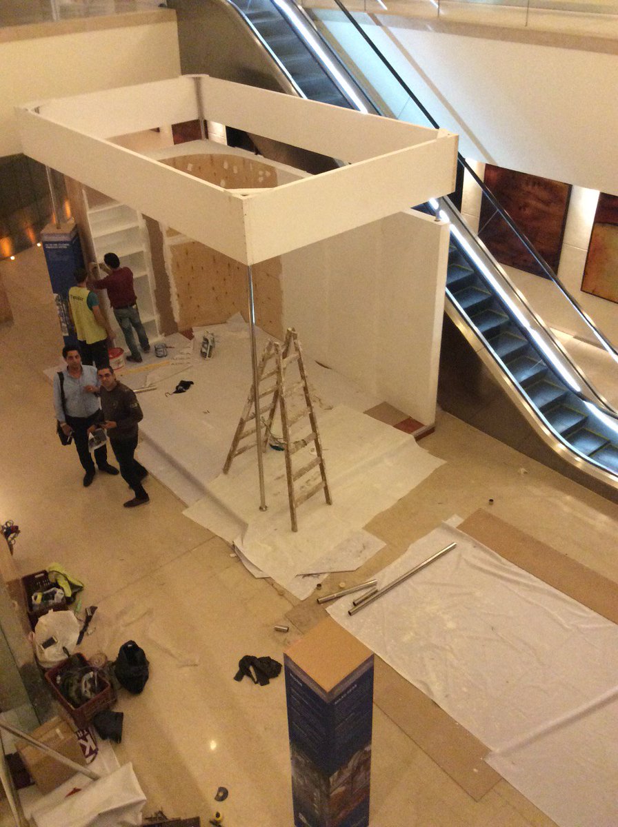 FLSmidth's tweet photo. Good morning from #AUCBM #AICCE #cement conference in Cairo. Working hard to get stand ready for opening #FLSmidth https://t.co/NeKG2qqXca