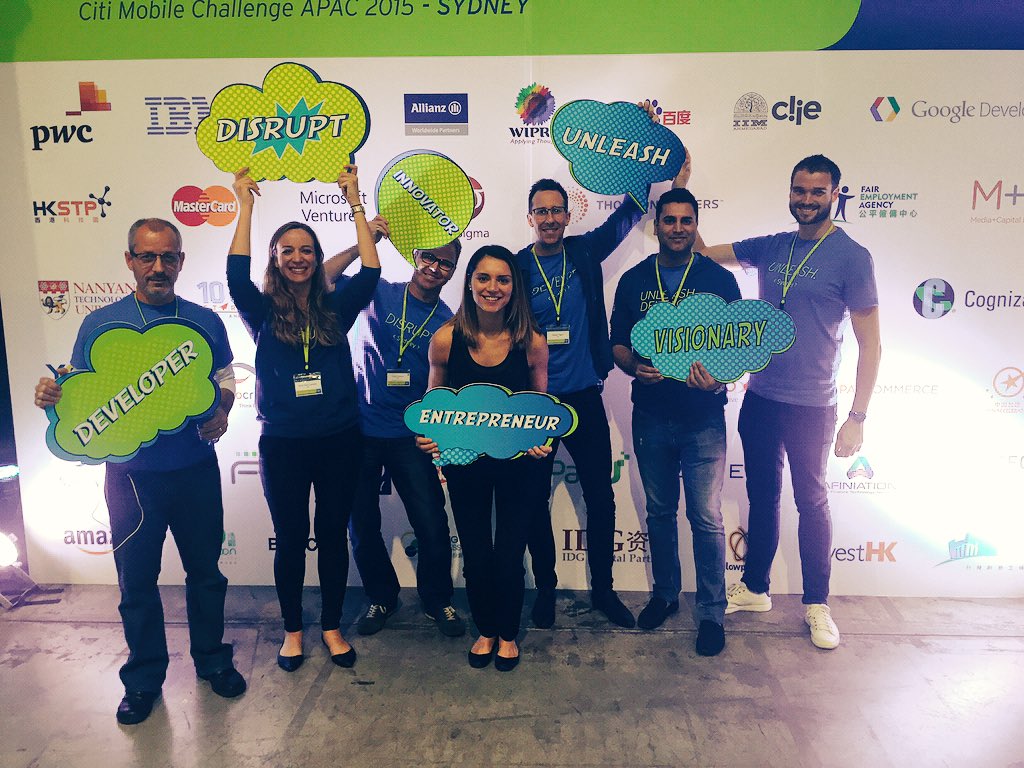 lolya_anisimova's tweet photo. Unleash.develop.disrupt #CitiMobileChallenge @Citi #sydney demo day https://t.co/G8c9aUtp7D