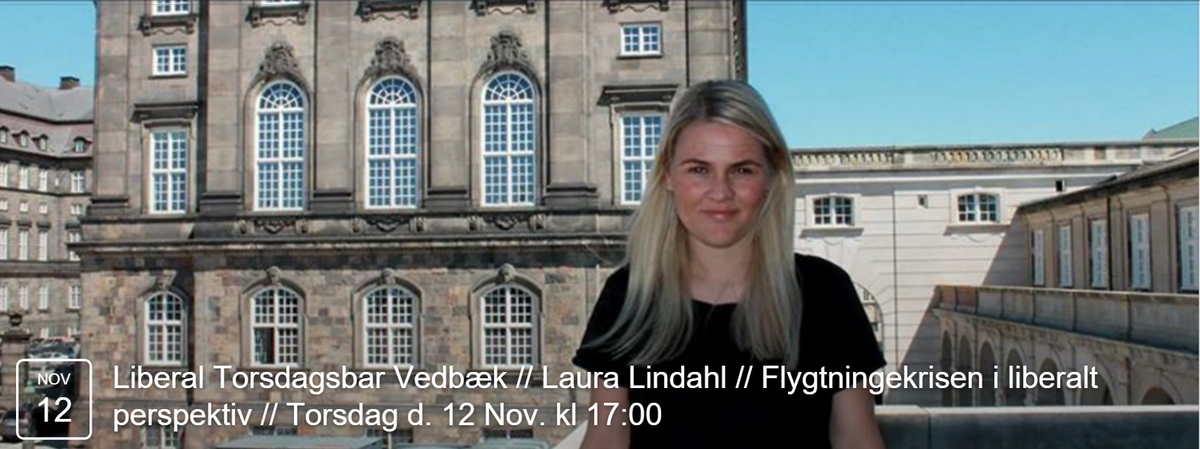 LiberalFredag's tweet photo. Hvad mener @LiberalAlliance om flygtningekrisen? @lauralindahl svarer på torsdag. #dkpol https://t.co/biCGgnfiyl https://t.co/NRMySxWfHD