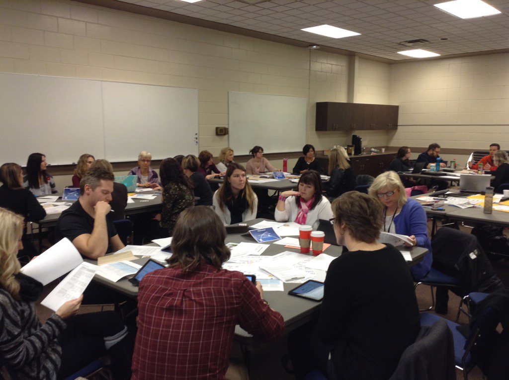 nubba's tweet photo. Western Cdn. Cluster meeting - from surface to deep thinking &amp; learning @NewPedagogies #NPDL @asimpsonscdsb @jbadger https://t.co/FB10d6lvSN