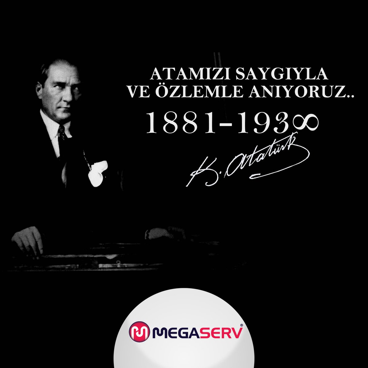 Atɑtürk’ü, vefɑtının 77. yıl dönümünde sɑygı ve rɑhmetle ɑnıyoruz.

#Atatürk #TürkMilleti #OnKasım