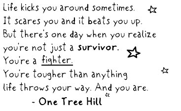 OTHworld's tweet photo. You're a fighter. #OTH https://t.co/A9LaBMKHV8