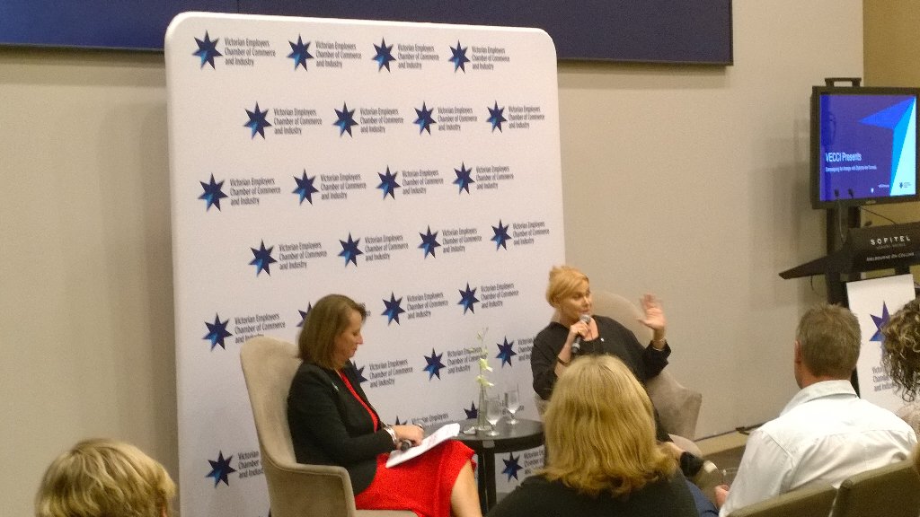 Melanie_Parkes's tweet photo. #VECCIPresents @deborra_lee on campaigning for change during National Adoption Awareness Week #NAAW @VECCInews https://t.co/jm1GoBTPw2