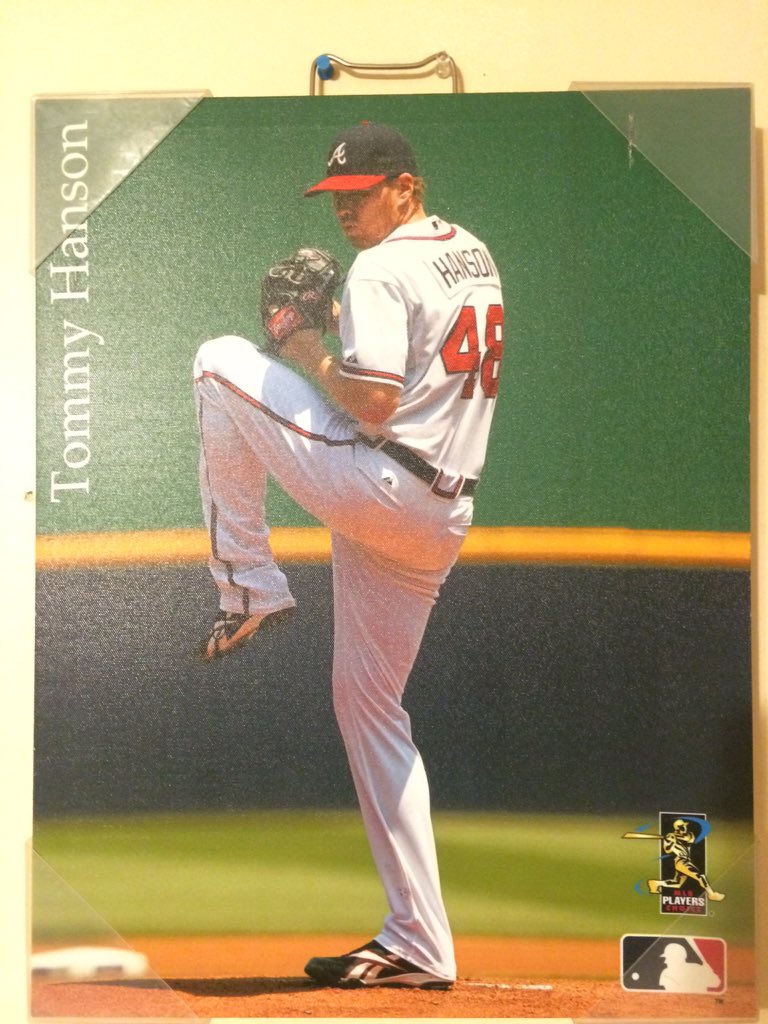 R.I.P #TommyHanson . #Braves . 
This hangs proudly on my wall #atlanta