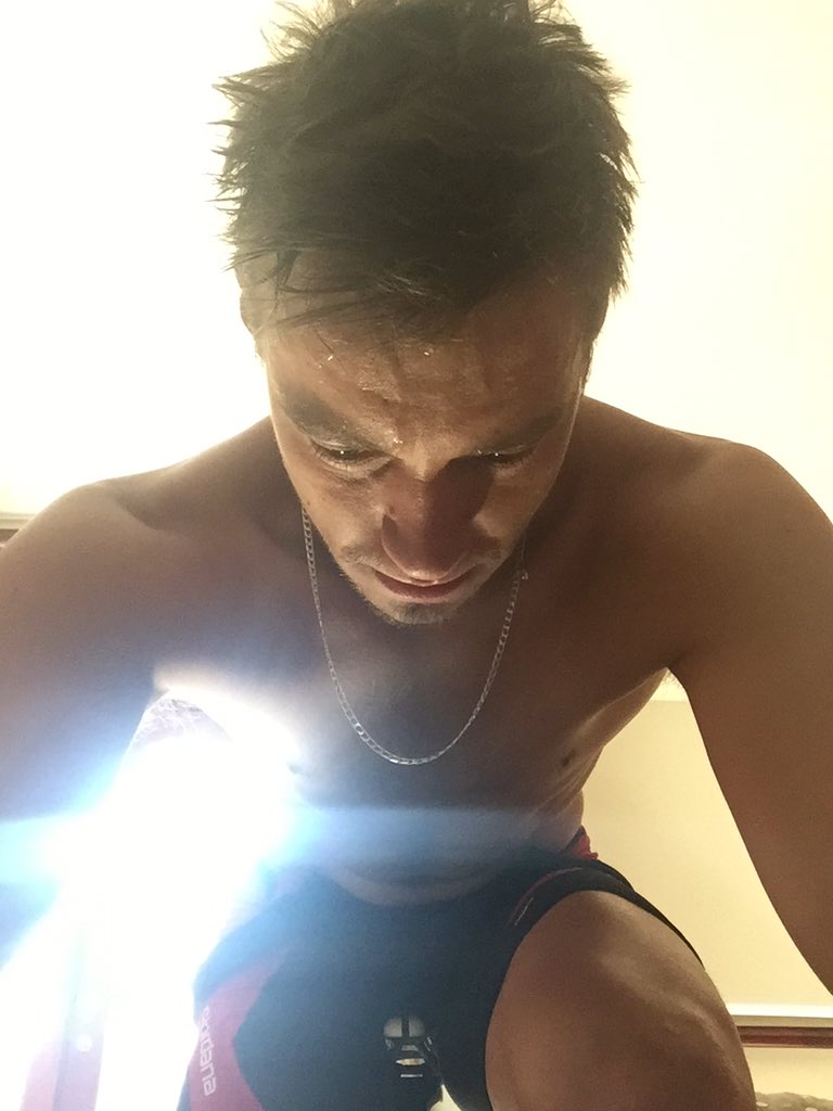 allybritnell's tweet photo. Time to get the legs turning again and getting the form back.Some HOT indoor trainer session to shed some excess KG https://t.co/MjHDOPgLBX