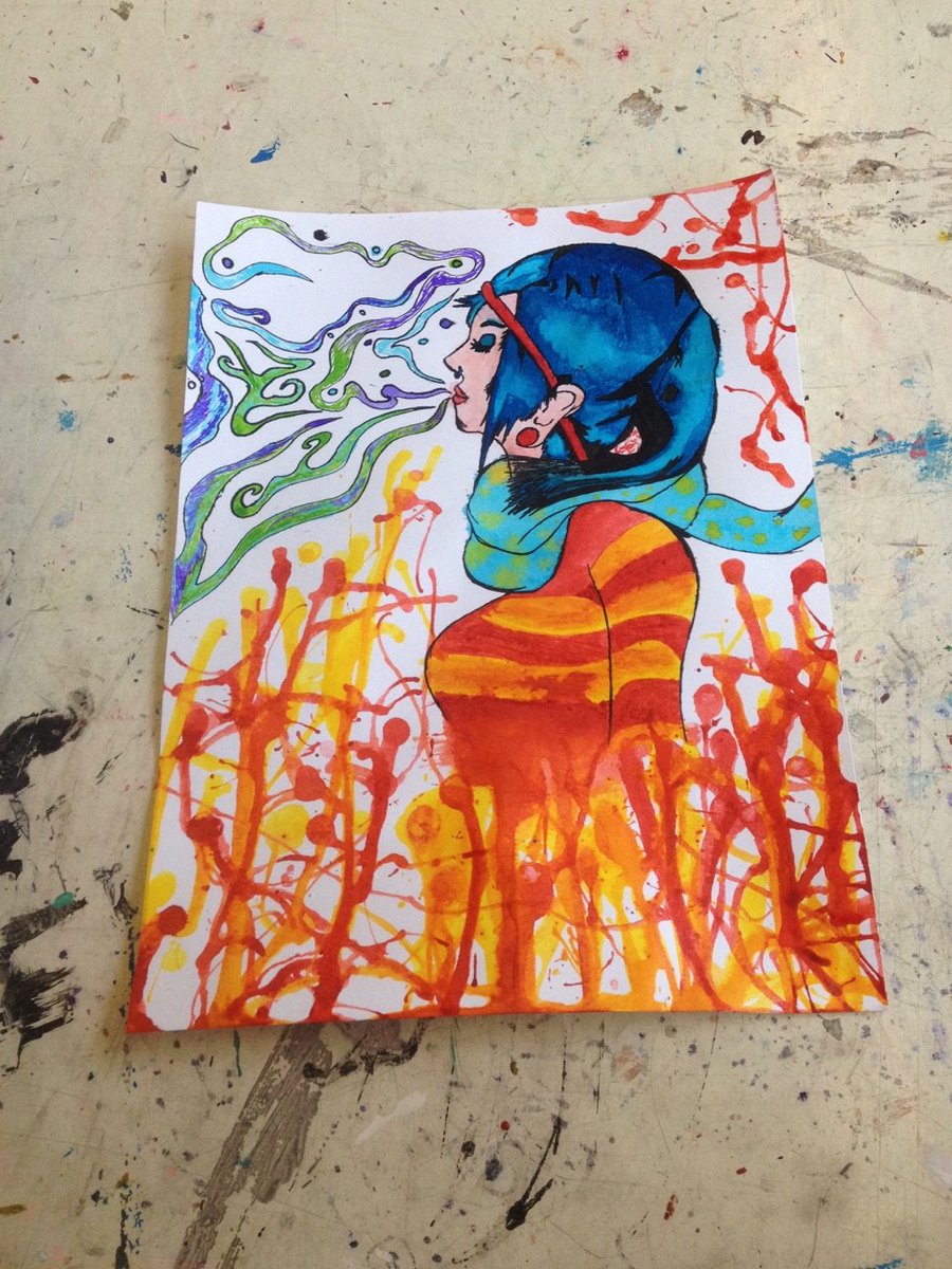 KVandalism's tweet photo. Finished my #inktober piece a couple weeks ago. Inspired by @GhostTown https://t.co/xJaD4iPgfJ