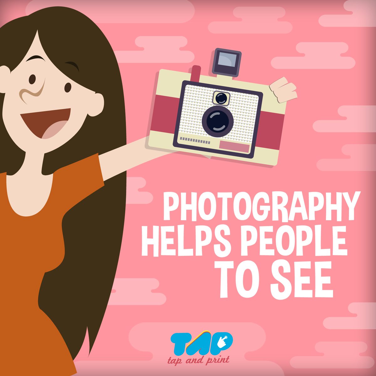 Karena dengan gambar  setiap orang mampu menemukan arti dan makna dari satu objek yang dilihatnya.#TAPANDPRINT