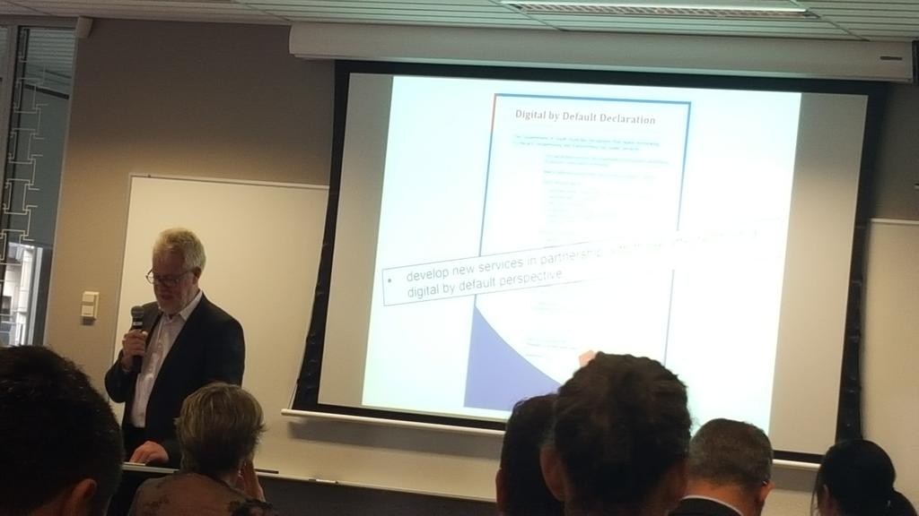 YourFutureSA's tweet image. Rick Seaman from the Office for Digital Govt tells us about #digitalbydefault, #d3challenge &amp;amp; #unleashedadl