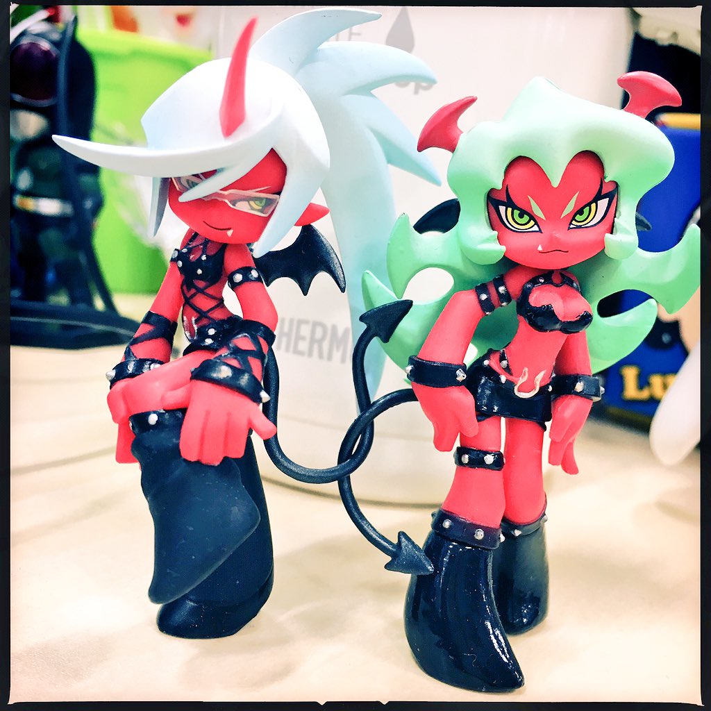キナコ Napxcat デーモン姉妹フィギュアめちゃかわですねー しっぽクロスいいなああ キナコ Napxcat デーモン姉妹フィギュアめちゃかわですねー しっぽクロスいいなああ