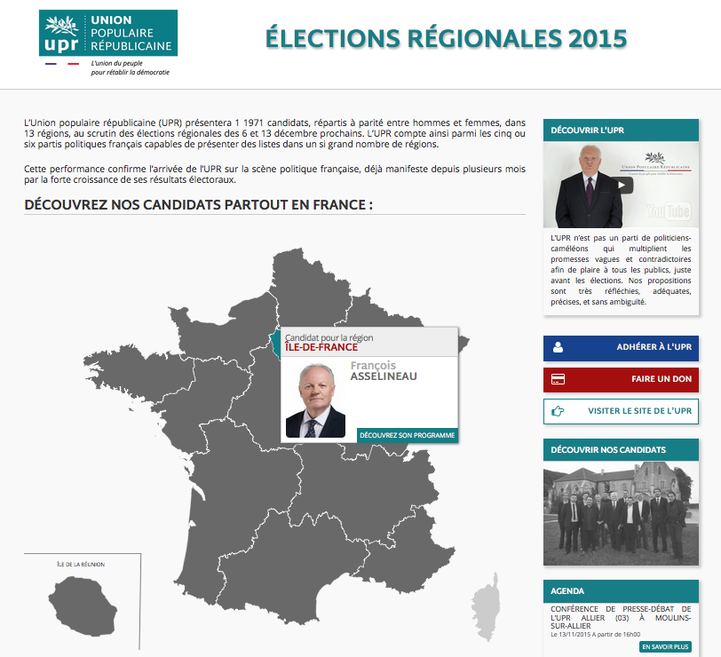 f_asselineau's tweet photo. Découvrez tous les candidats de l'UPR pour les #régionales des 6 et 13 décembre prochains https://t.co/MA3L8yAWk7 https://t.co/ewQA0rAFQS