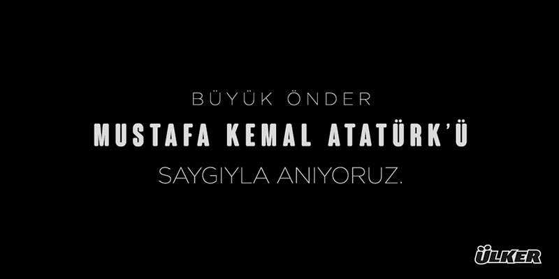 Ölümünün 77. yıldönümünde Mustafa Kemal Atatürk’ü saygıyla anıyoruz.