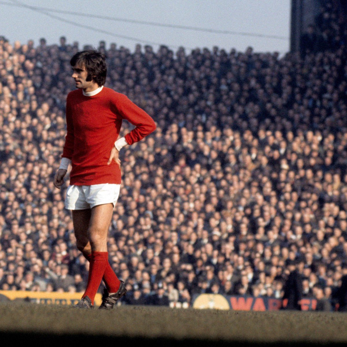 George Best in the 1969 #Manchester derby #OldTrafford #MUFC #GeorgieBoy #MCFC #TheBelfastBoy