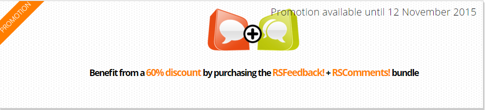 rsjoomla's tweet photo. Don't miss the 60% #Discount on the #RSFeedback! + #RSComments! Bundle! 2 Days Left! https://t.co/msOUVWAaAy https://t.co/zDvffJ8qiS