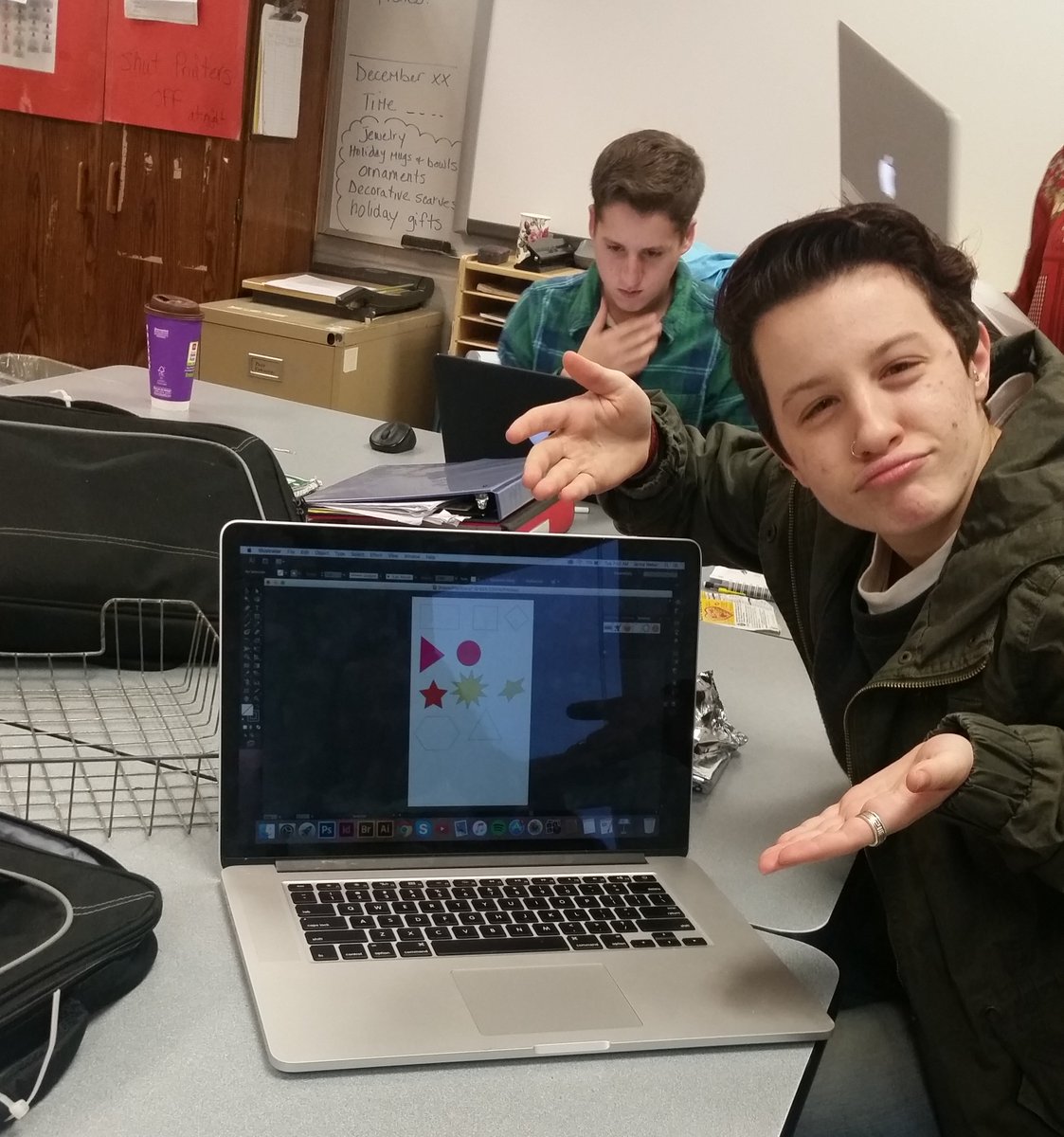 Honing our illustrator skills #graphicdesign #cpc #funtimes