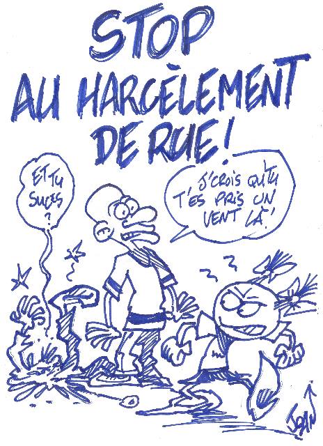 AssoRue_L's tweet photo. Allez, un petit dessin de Joan avec La Petite Lucie sur le #harcelementderue https://t.co/mRKB6bXQZP