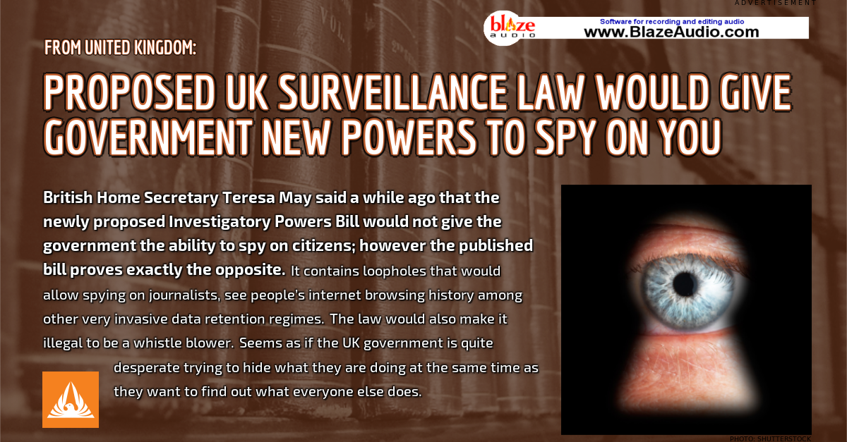 FalconwingNews's tweet photo. Proposed #UK #surveillance law would give #government new powers to spy on you [https://t.co/theWZaXAmV] https://t.co/jiO5vmxceA