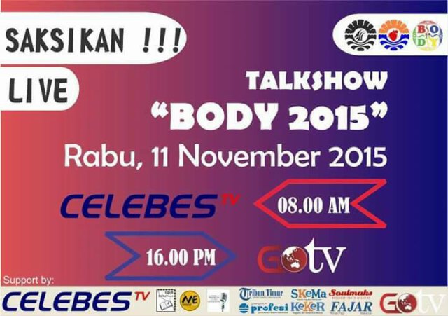 HMJBiologi_UNM's tweet photo. Saksikan!!!. @Profesi_Online @UNM_Makassar @keker_fajar @MksEventcom @SupirPete2 @tribuntimu #BODY2015 https://t.co/ZhUkul0c2t