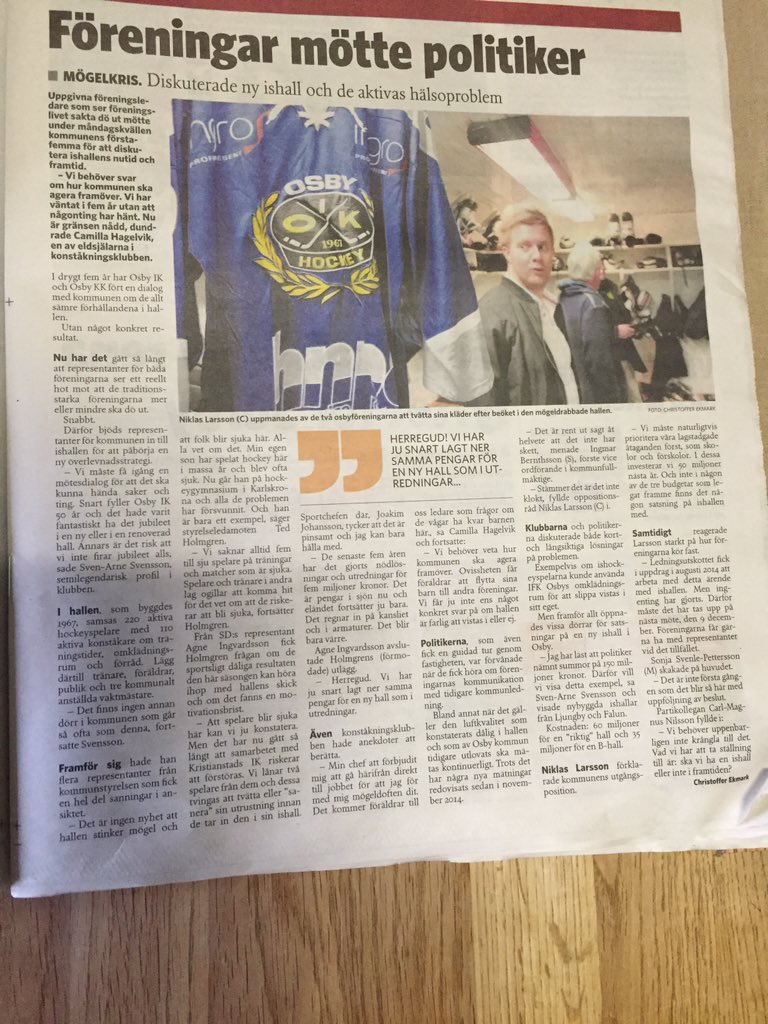 LodinGabriella's tweet photo. SE HIT!!! Retweeta och favoritmarkera för en ny ishall i Osby!! Låt oss påverka vad vi kan på sociala medier!! https://t.co/A6UI7Hk2bK