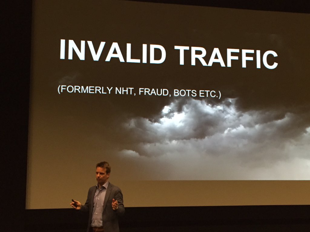 kennethwe's tweet photo. Hvis 1/3 av all internettrafikk er "ugyldig", hvordan påvirker det våre målinger? Interessant. #creatingamoment https://t.co/UYzwt6fK7X