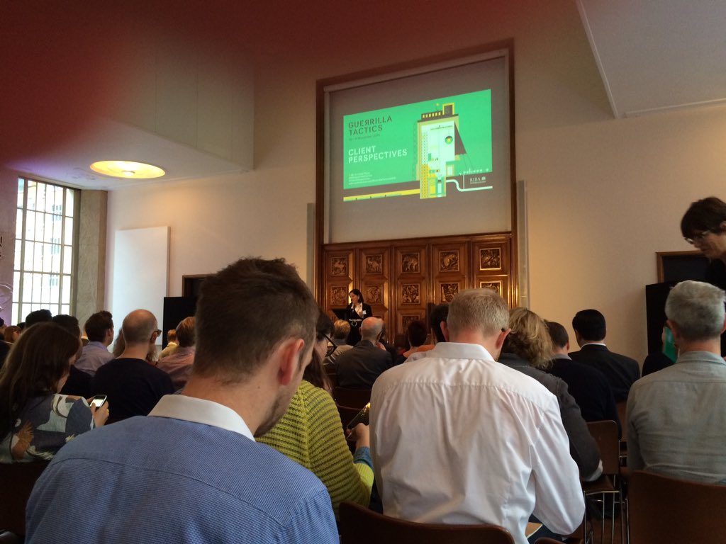 rachelbirchmore's tweet image. And they're off - @JaneDuncanPRIBA kicks off #RIBAGuerrillaTactics #clientperspectives