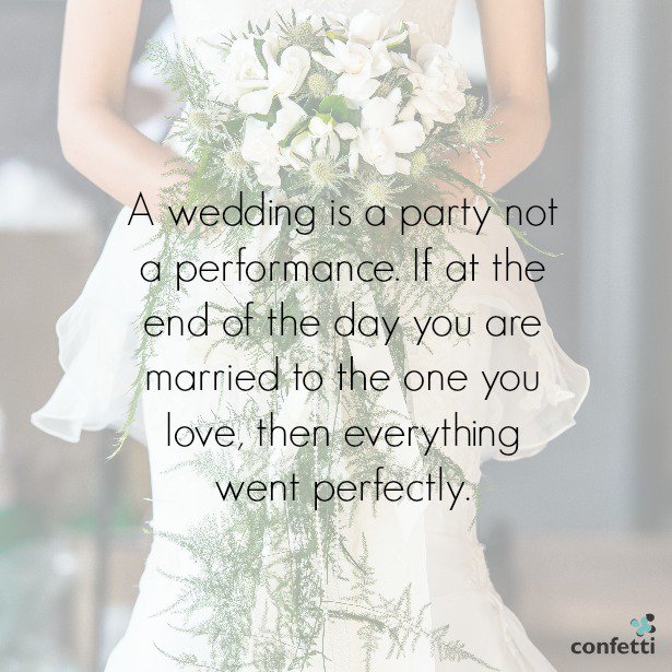 ConfettiWedding's tweet photo. A #wedding is a party not a performance! #ltruth #priorities https://t.co/6KiYjYBS89