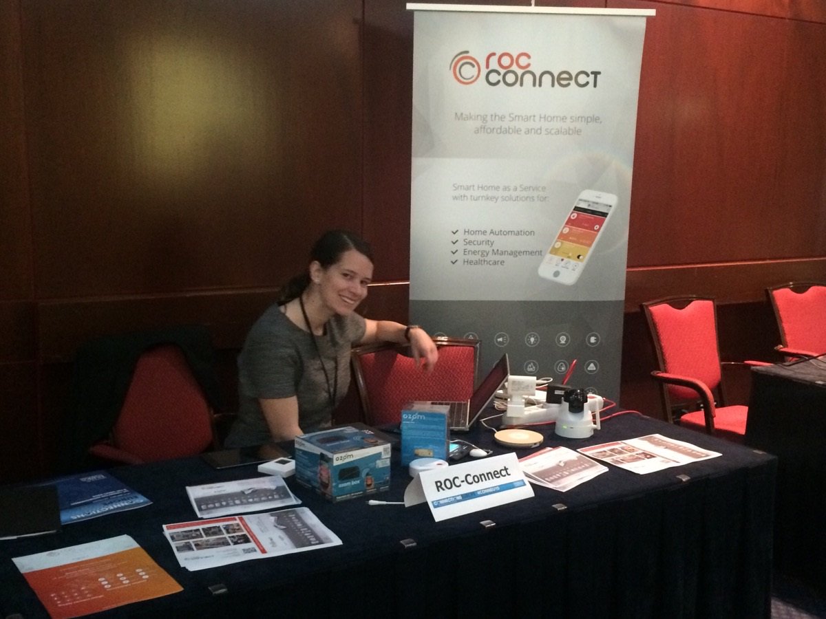 Telegesis's tweet photo. @roc_connect displays their connected home platform #CONNEU15 #smarthome #homeautomation #energymanagement #health https://t.co/owVVLxeS4o