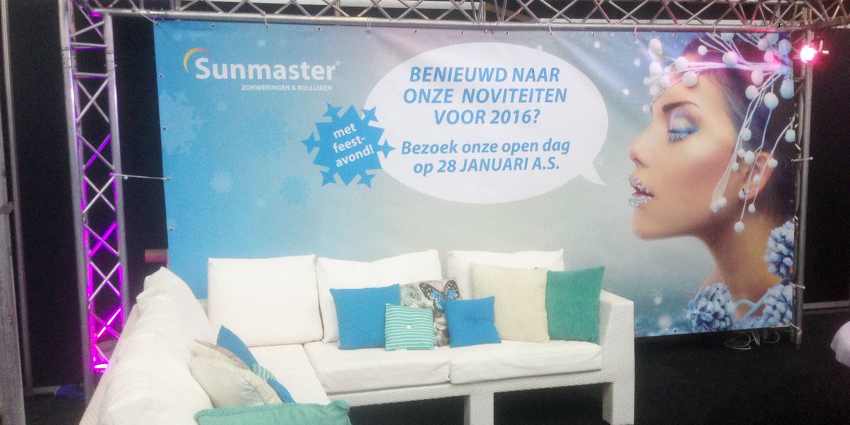 SunmasterNL's tweet image. Gisteren stonden wij met onze stand op de Branchedag Zonwering van #romazo!