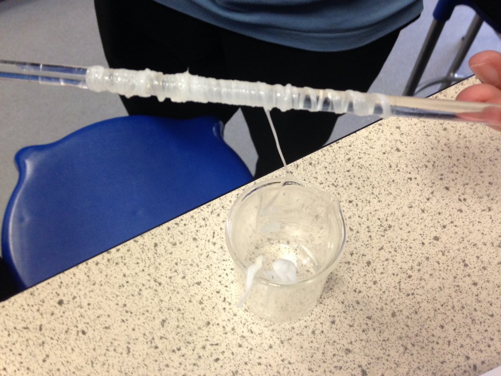 TCCScienceDept's tweet photo. #makingnylon https://t.co/yN61EcaAqU