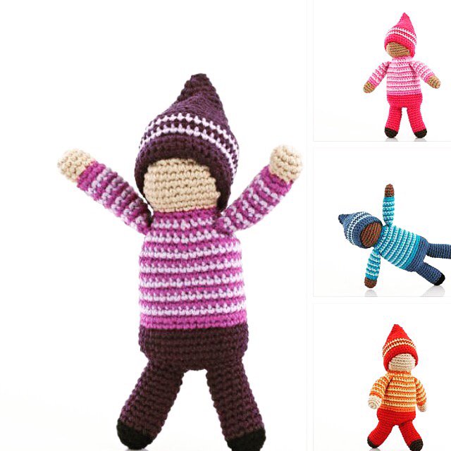 tillyandalf's tweet photo. #crochet #pixie #rattles perfect for #smallhands this #christmas #suitablefrombirth #machinewashable £1O we ❤️ https://t.co/aHmZ9ho13N