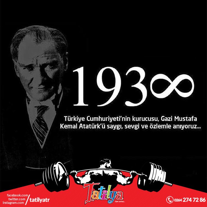 Ulu Önder Mustafa Kemal Atatürk'ün aramızdan ayrılışının 77. yılında saygı ve özlemle anıyoruz.