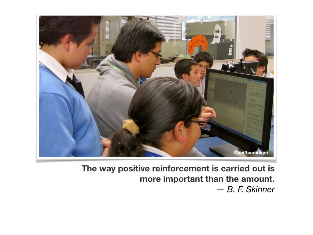 ShiftParadigm's tweet photo. #1380 The way positive reinforcement is carried out is more important than the amount. — B. F. Skinner

#edchat https://t.co/eWrszFRxF6