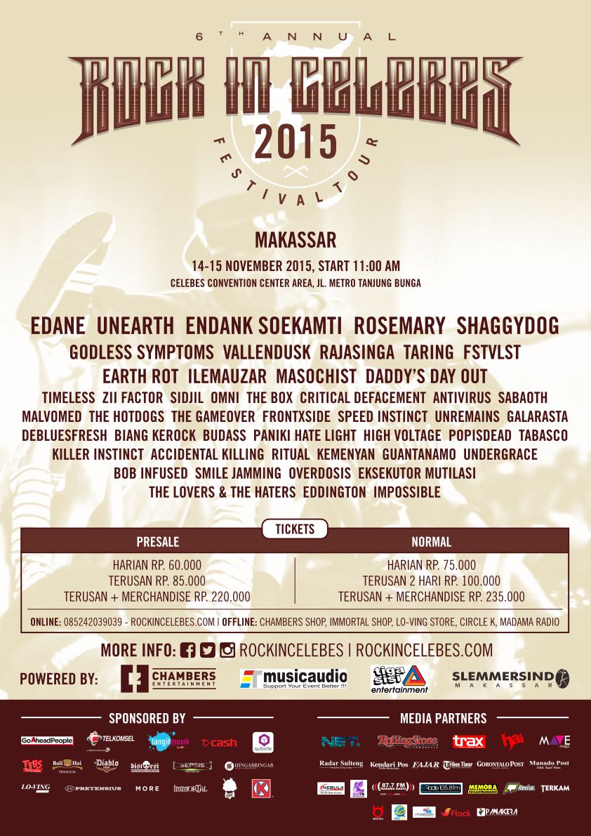 Are you ready for <a href="/RockInCelebes/">ROCK IN CELEBES</a> in #Makassar ? Yuk kita ramein! #RICfest2015 More info: rockincelebes.com/makassar