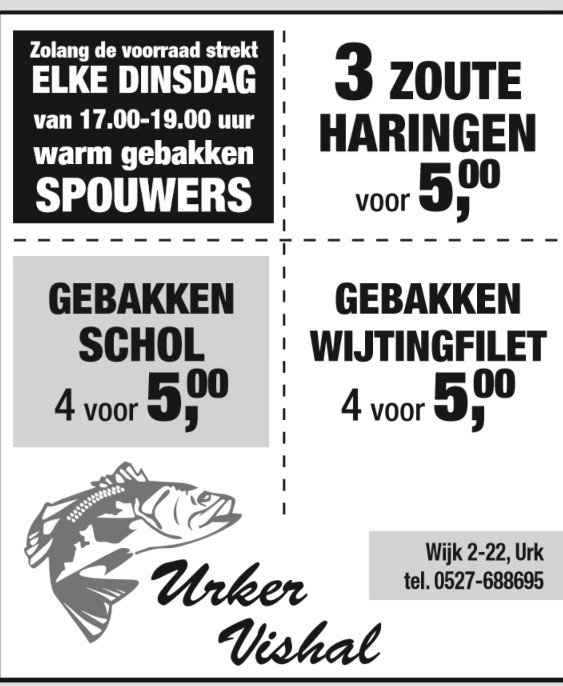 Onze advertentie gemist? Vanaf 5 uur warme spauwers!