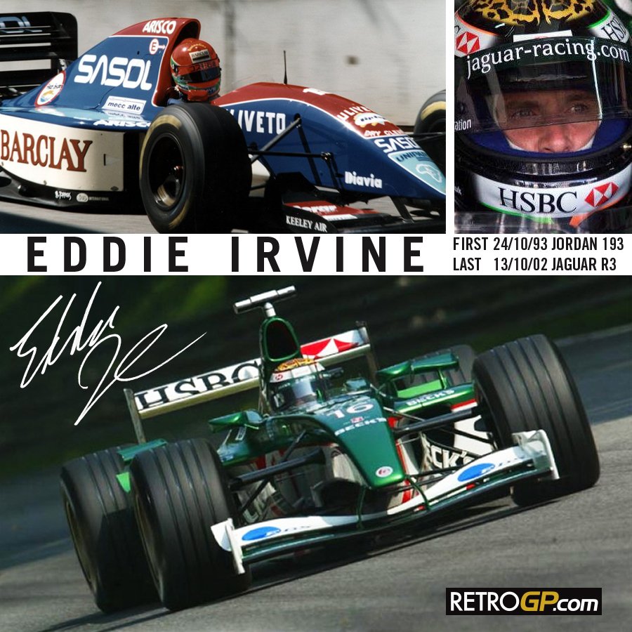 Happy Birthday to Eddie Irvine who hits the BIG 5 Oh today. A few Shandy\s tonight maybe? 