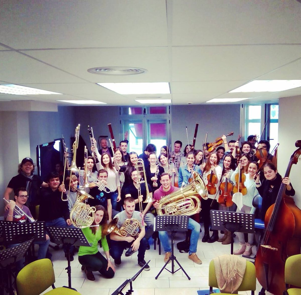 CSKatarinaG's tweet photo. La Orquesta del #CSKG ya está preparadísima para el concierto de esta tarde en el CC San Juan Bautista a las 19h https://t.co/znGZwSIq0G