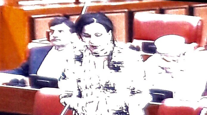 SRehmanOffice's tweet photo. Senator@sherryrehman demanding reprimand of Faisalabad teacher who disallowed Christian girl washroom "for Muslims" https://t.co/rsICZjjnRf